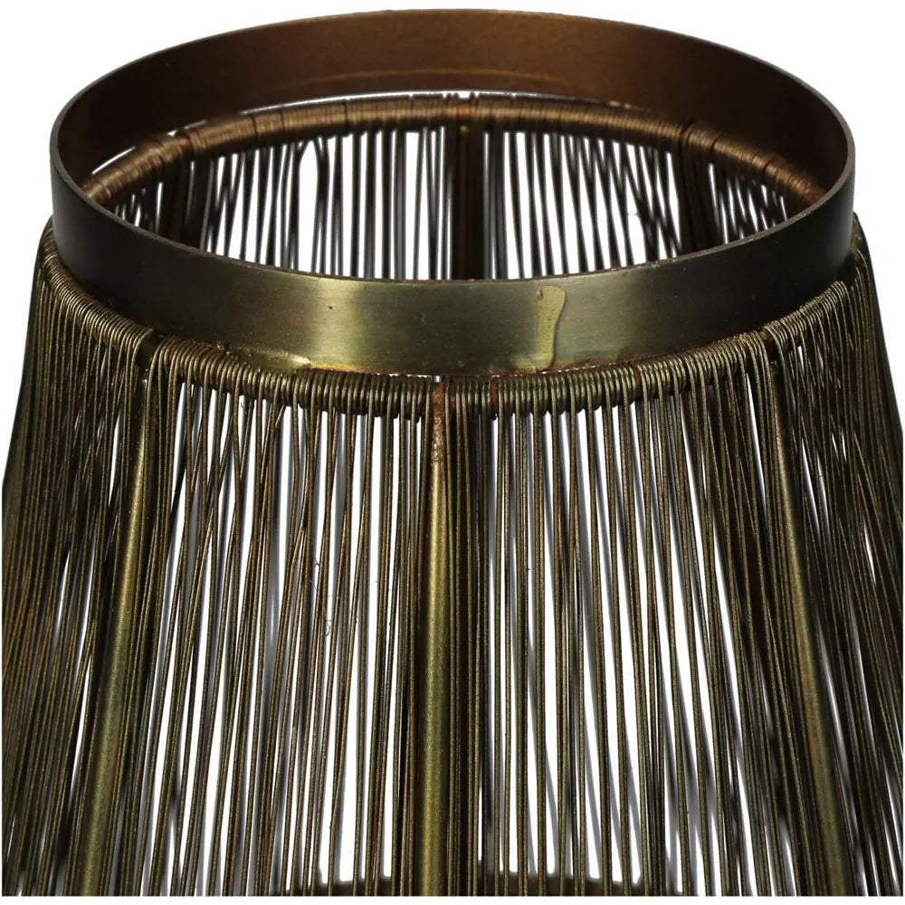 Iver Candle Holder Iron Bronze 19cm Nicholas John Interiors