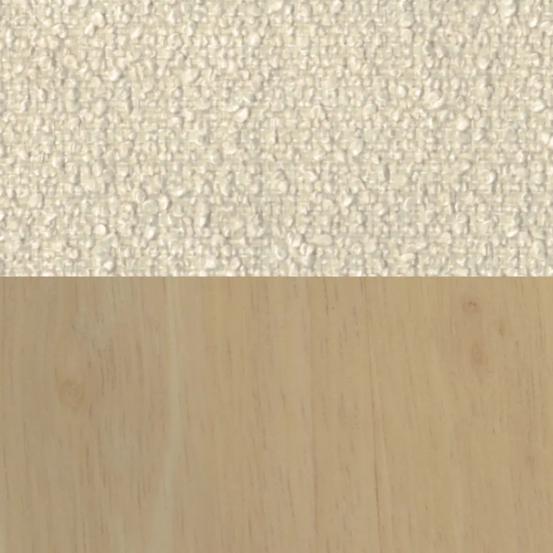 Twenty10 Design Whisper Round Stool in Ivory and White Wash  Nicholas John Interiors