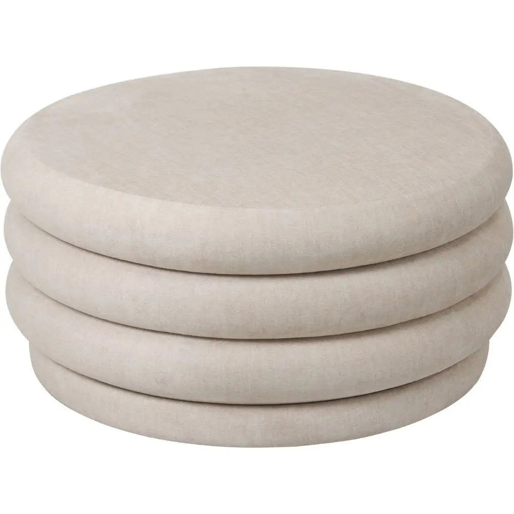 Kason Upholstered Storage Ottoman in Cream