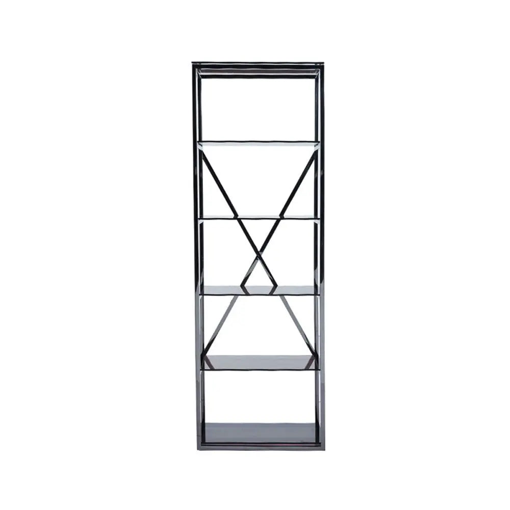 Knox 5 - Tier Grey Gunmetal with Smoke Glass Display Unit Display Cabinet