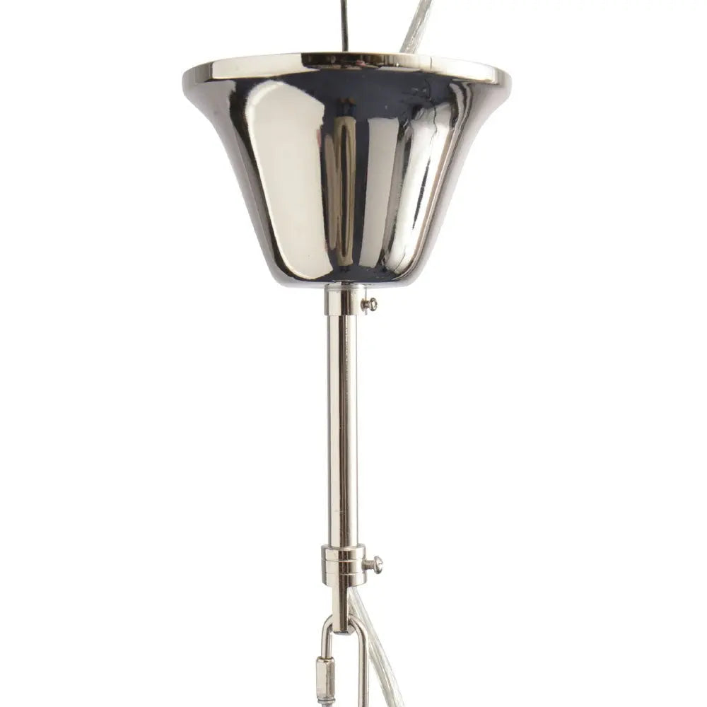 Large Silver Starburst Chandelier