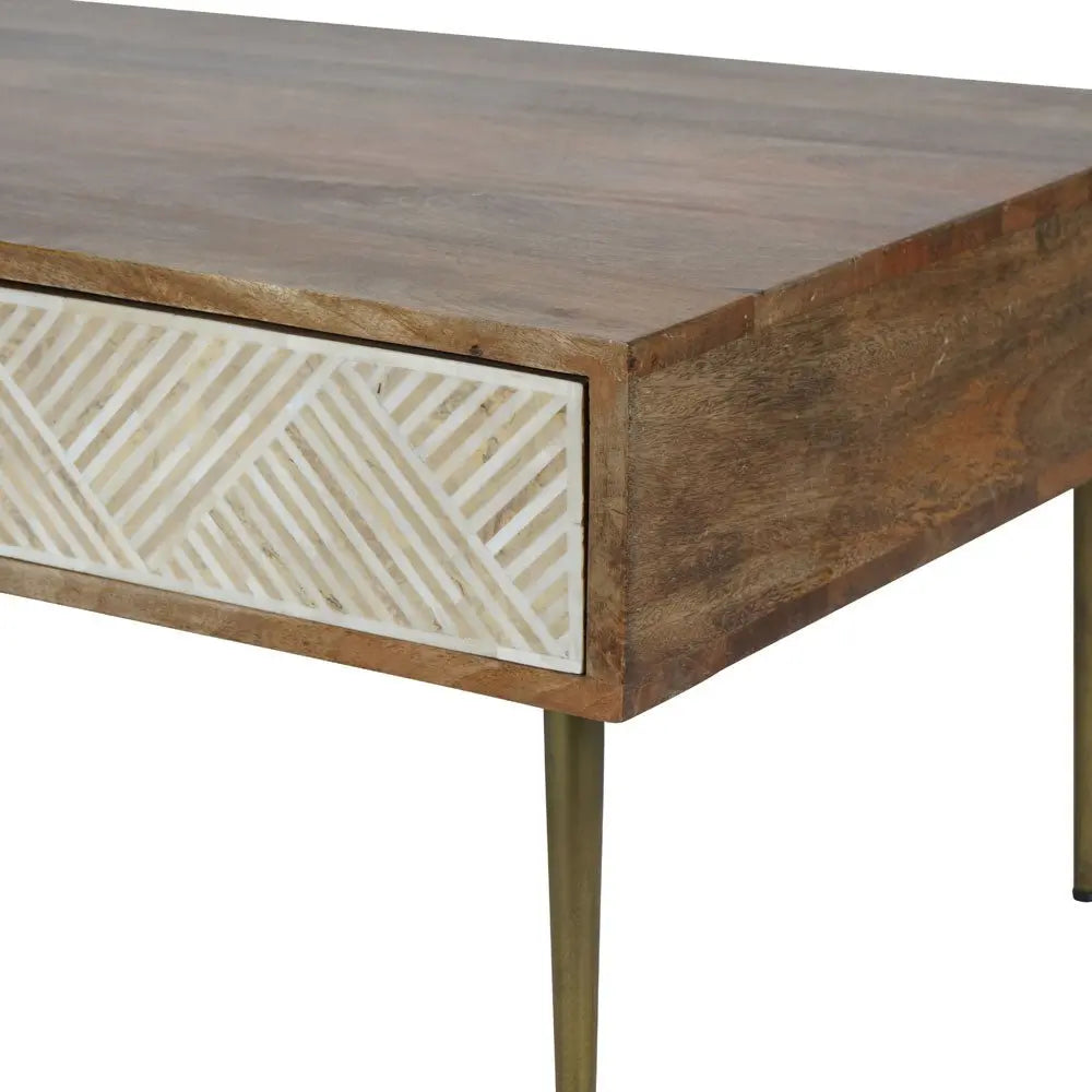Leighton Bone and Mango Wood Coffee Table Coffee Table