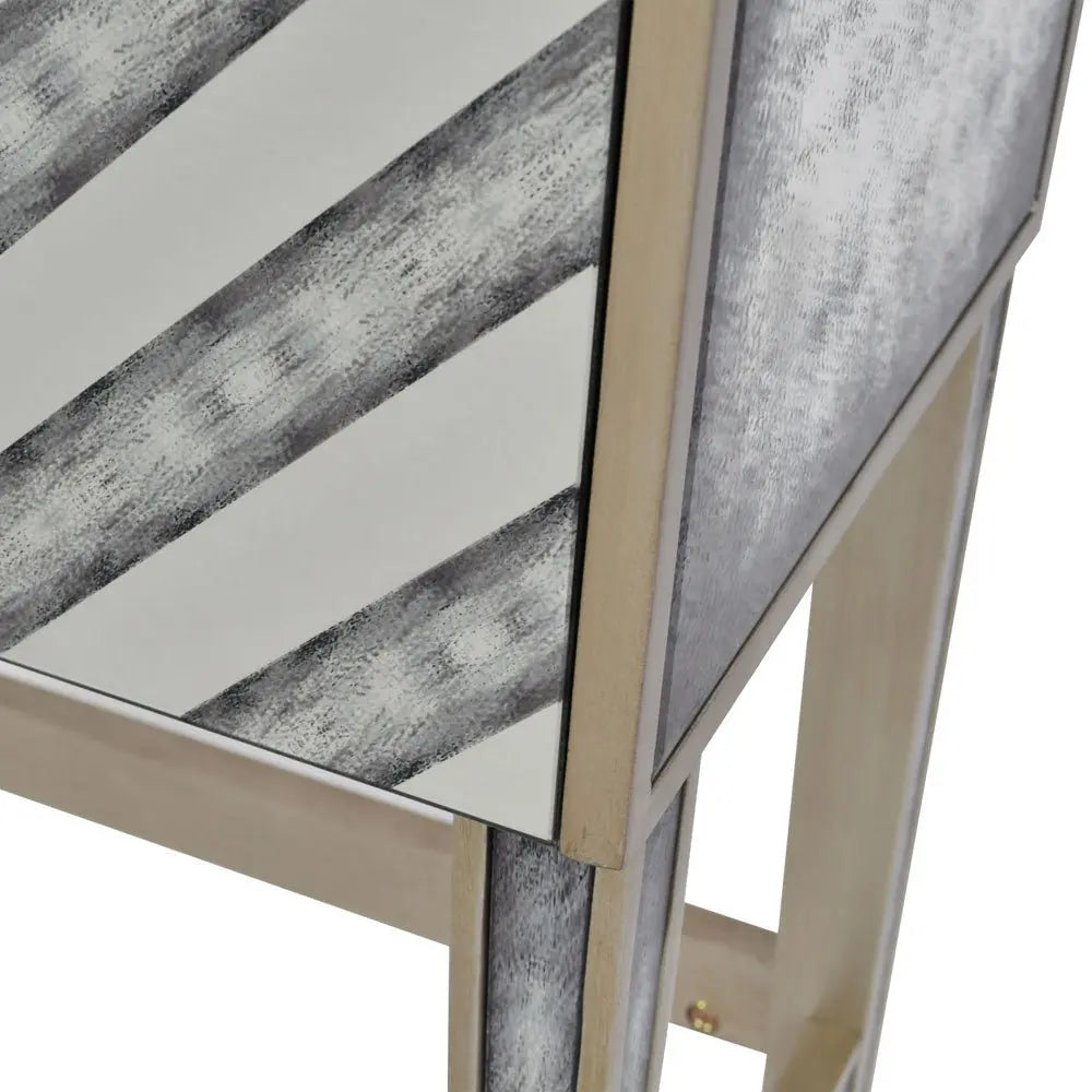 Lennox Antique Mirrored Bar Cabinet Cabinet