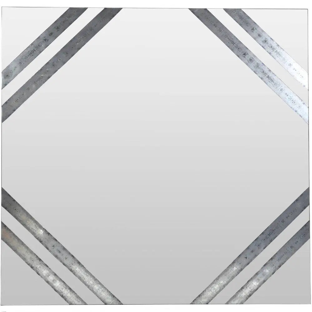 Lennox Antiqued Square Wall Mirror
