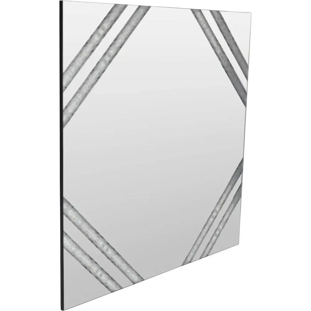 Lennox Antiqued Square Wall Mirror