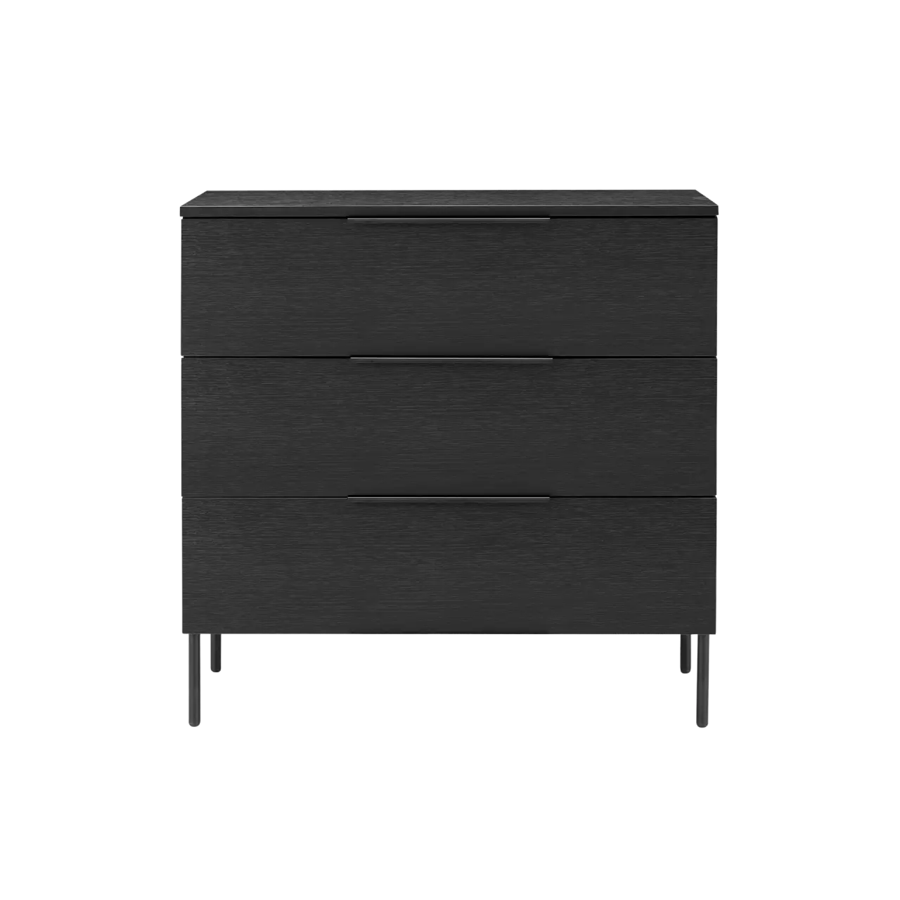 Twenty10 Design Luna 3 Drawer Chest in Black  Nicholas John Interiors