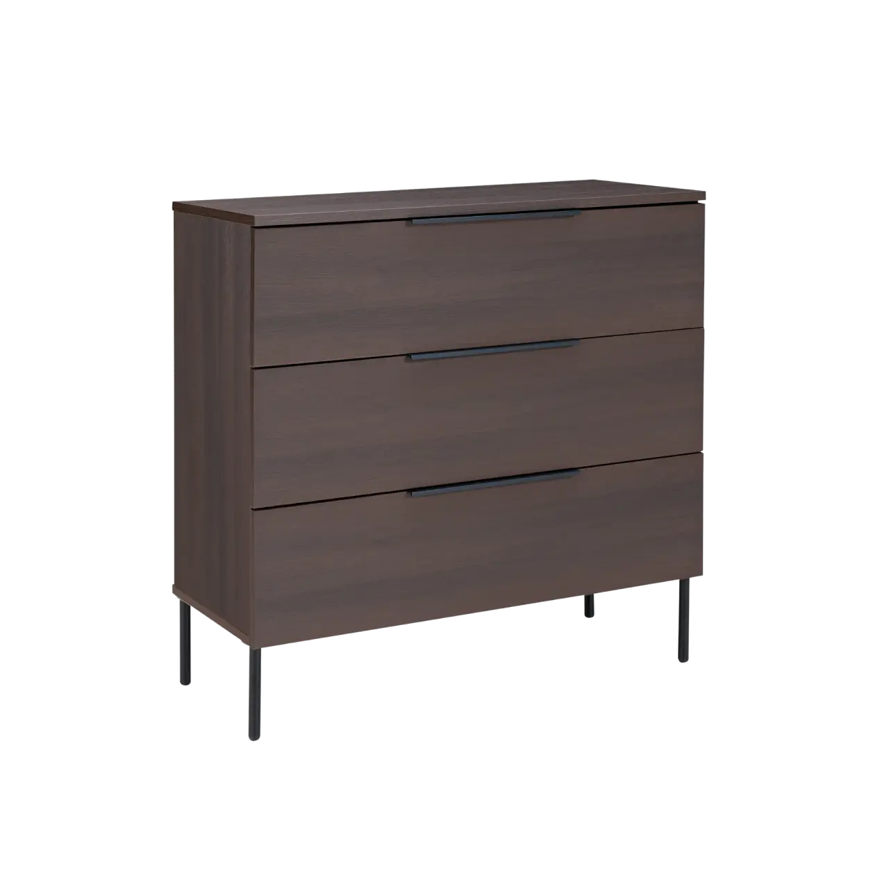 Twenty10 Design Luna 3 Drawer Chest - Espresso  Nicholas John Interiors