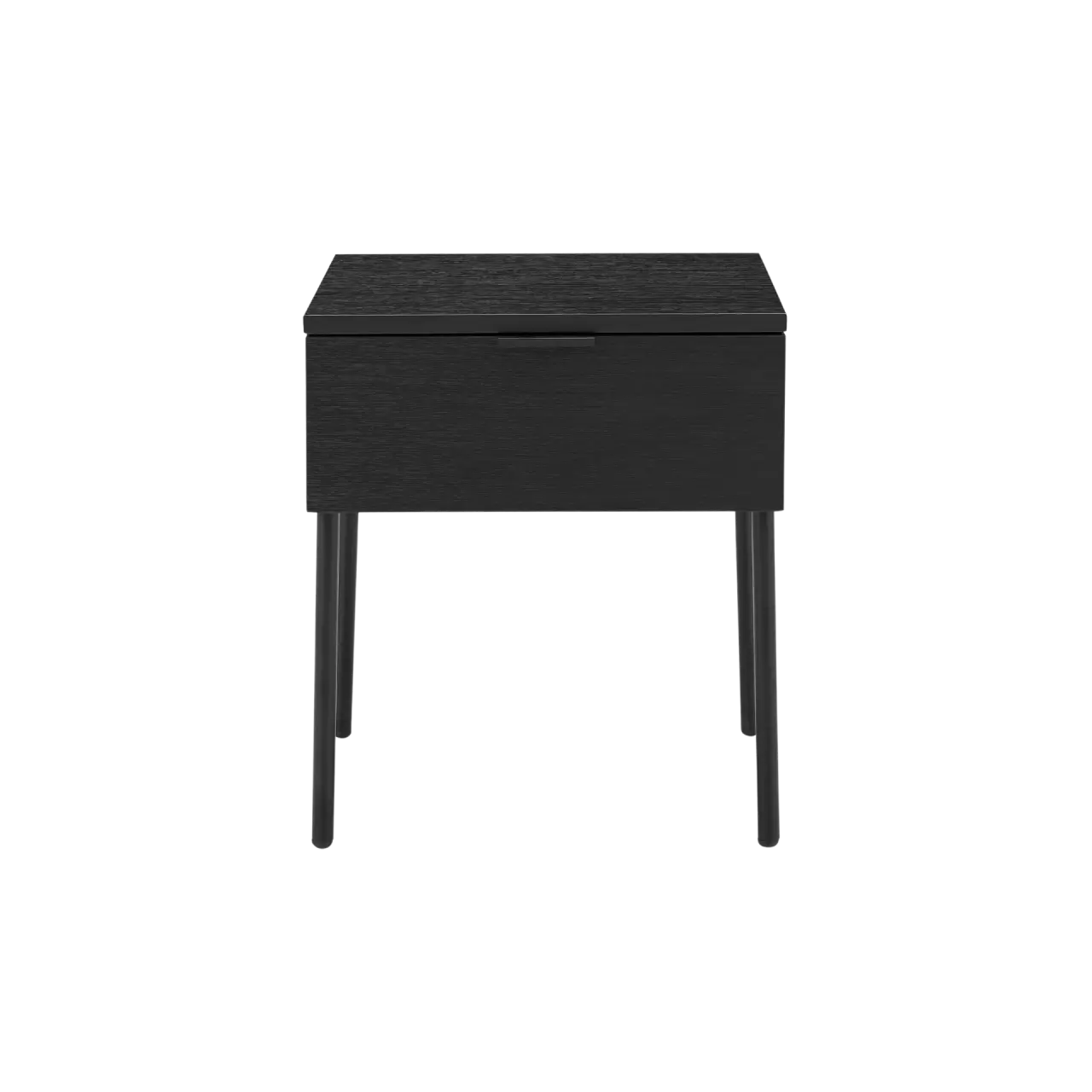 Twenty10 Design Luna Single Drawer Bedside in Black  Nicholas John Interiors