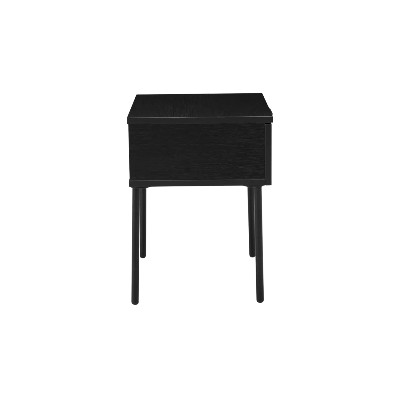 Twenty10 Design Luna Single Drawer Bedside in Black  Nicholas John Interiors