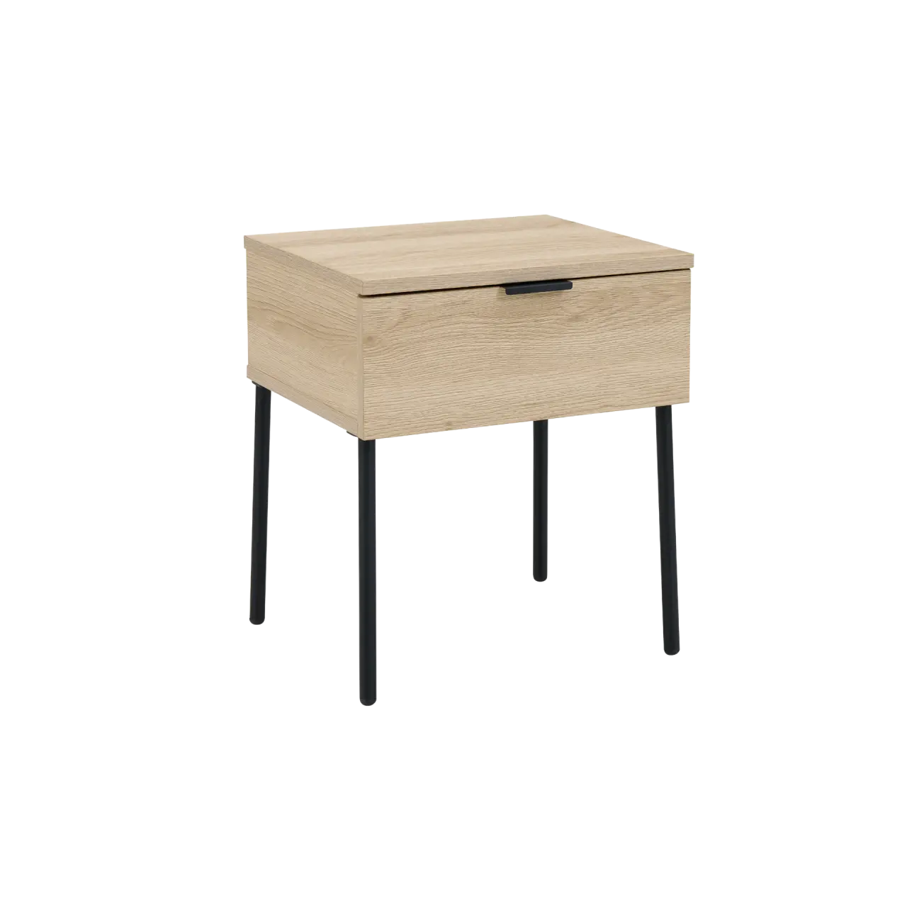 Twenty10 Design Luna Single Drawer Bedside - Oak  Nicholas John Interiors