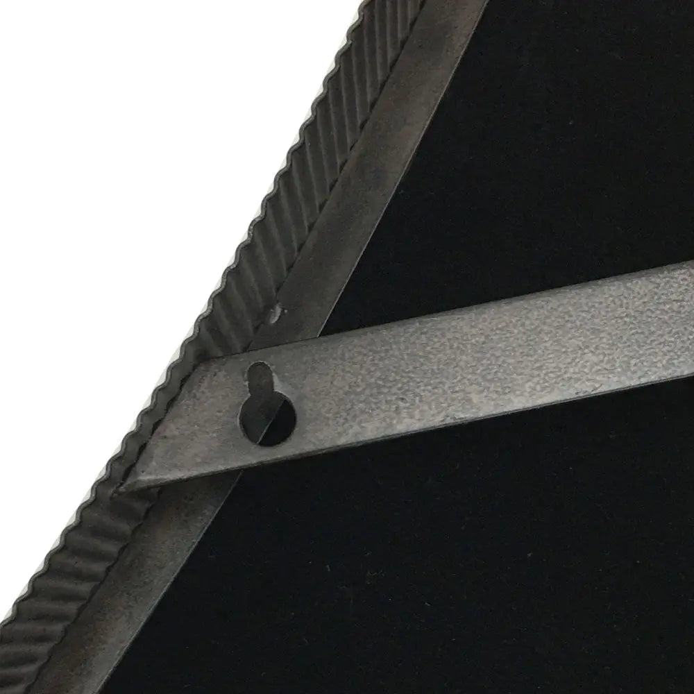 Metal Framed Mirror in Oak Wood Finish