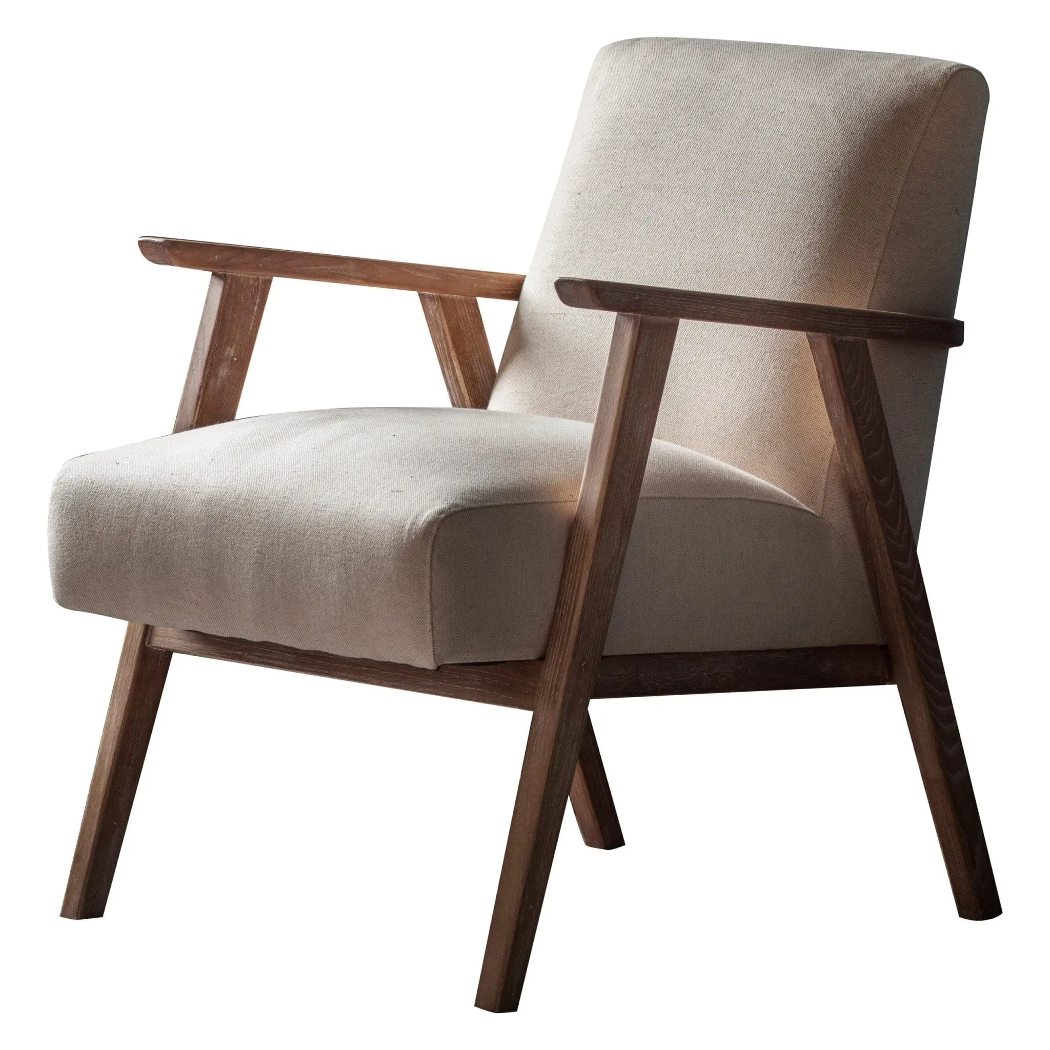 Neha Natural Linen Armchair Accent & Armchairs