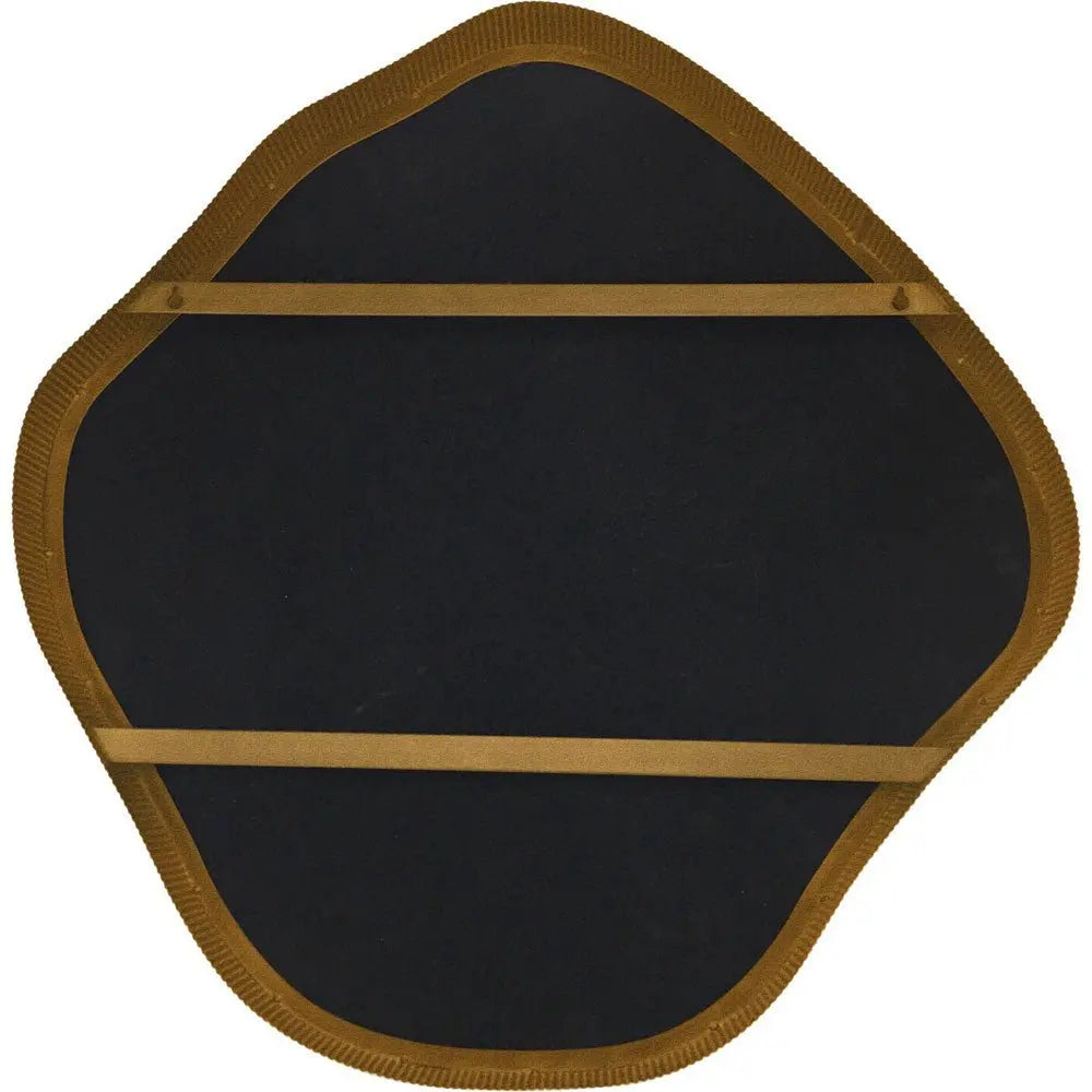 Organic Metal Framed Mirror Aged Champagne