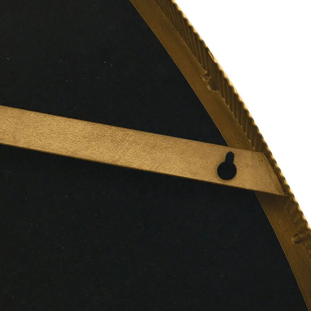 Organic Metal Framed Mirror Aged Champagne