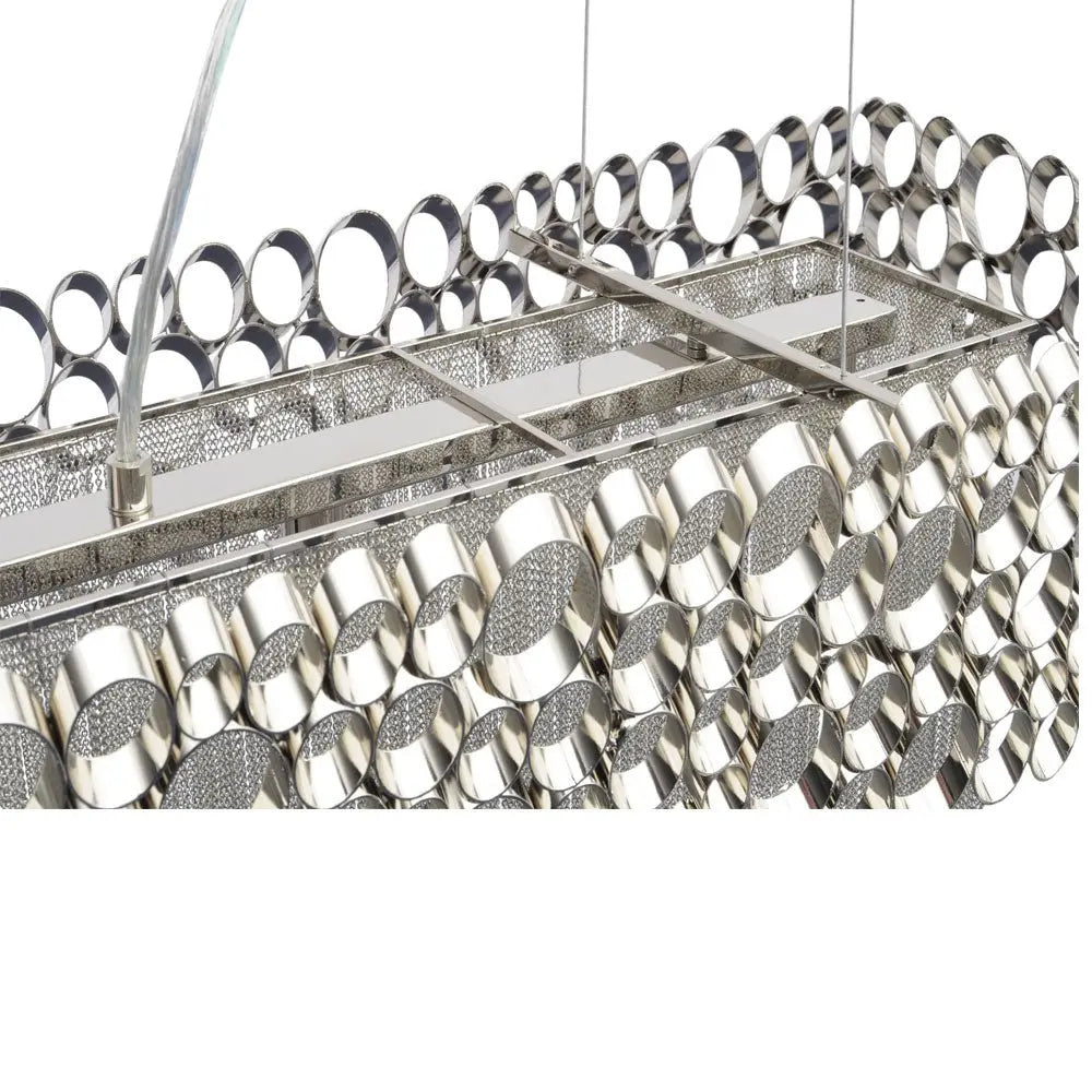 Orion Nickel Rectangular Chandelier