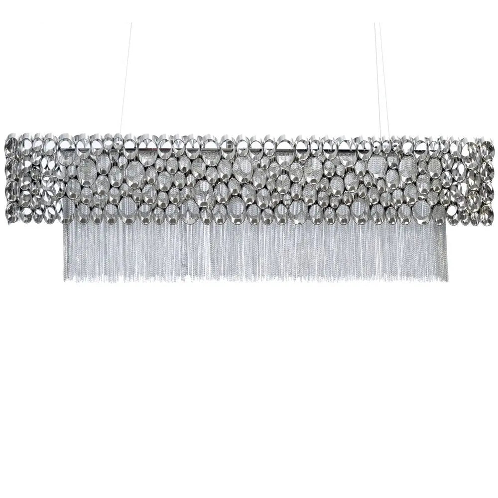 Orion Nickel Rectangular Chandelier