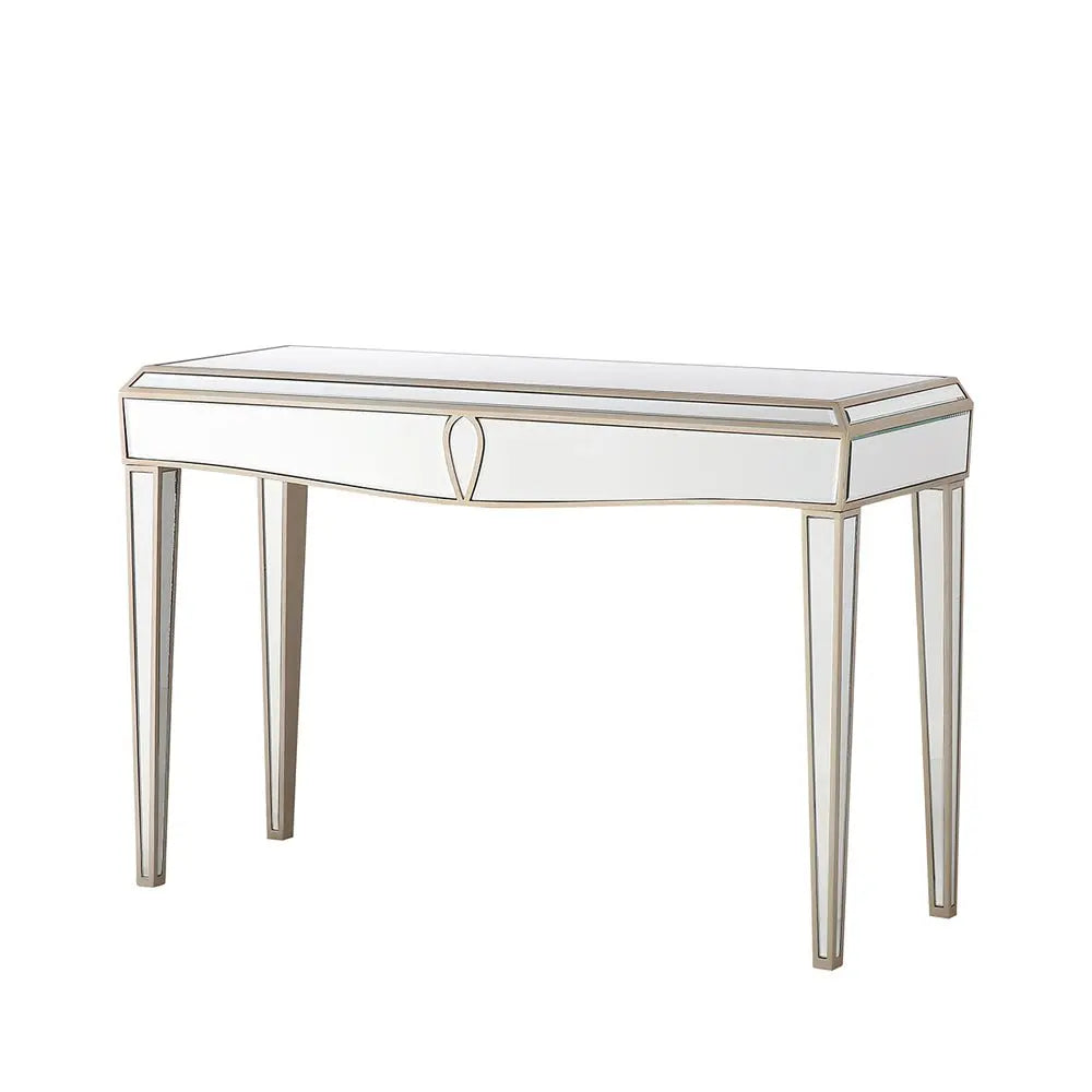 Prishtina 120cm Mirrored Console Table Champagne Nicholas John Interiors