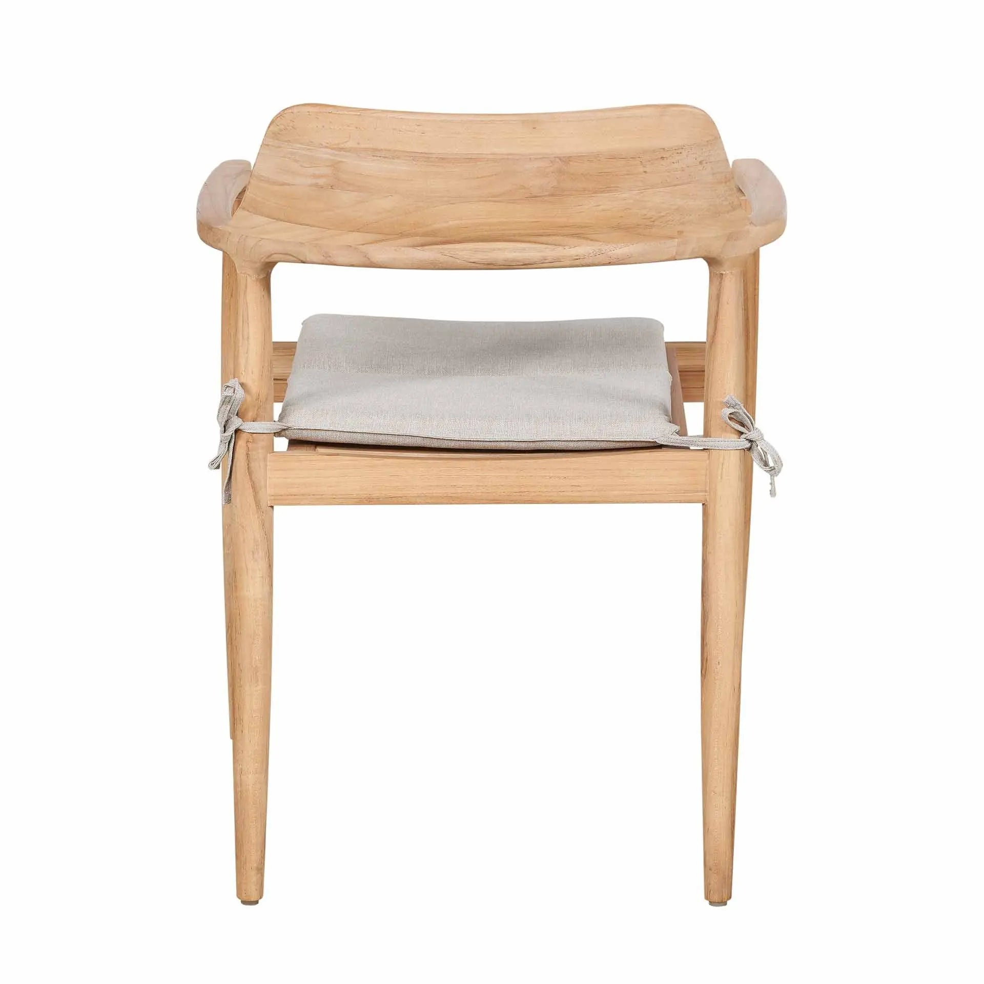 Reuleaux Outdoor 6 Seater Dining Set - Natural Wood & Oatmeal - Pacific Lifestyle Outdoor Dining Sets