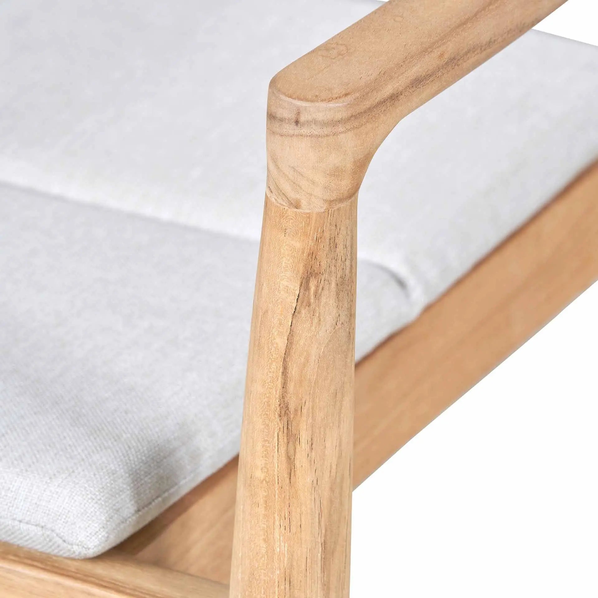 Reuleaux Outdoor 6 Seater Dining Set - Natural Wood & Oatmeal - Pacific Lifestyle Outdoor Dining Sets