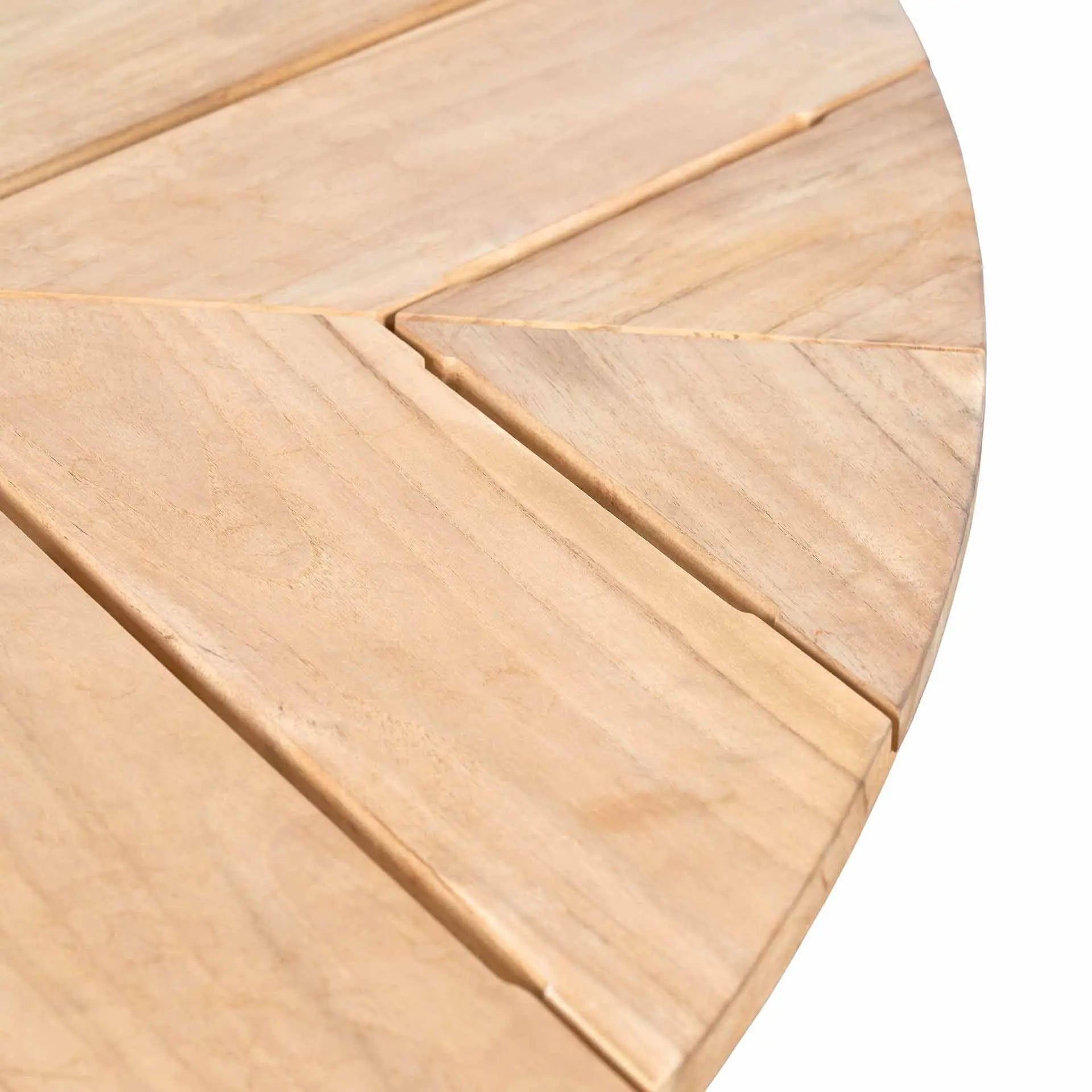 Reuleaux Outdoor 6 Seater Dining Set - Natural Wood & Oatmeal - Pacific Lifestyle Outdoor Dining Sets