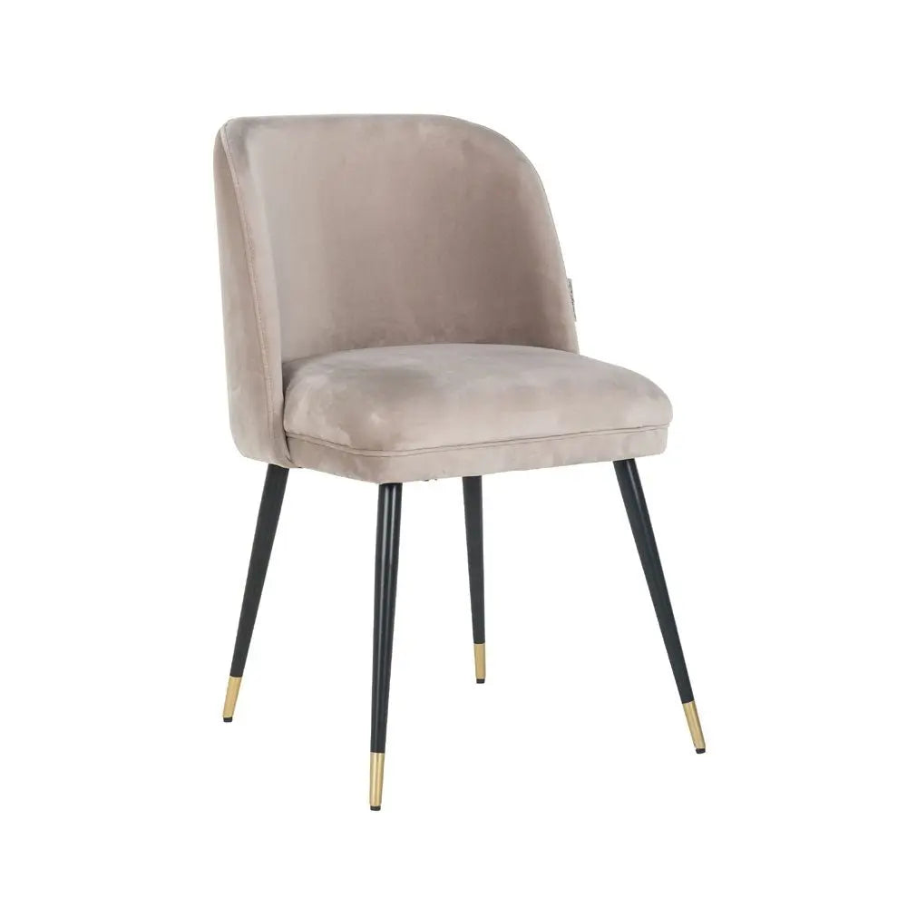 Richmond Interiors Alicia Chair in Khaki Velvet Dining Chair