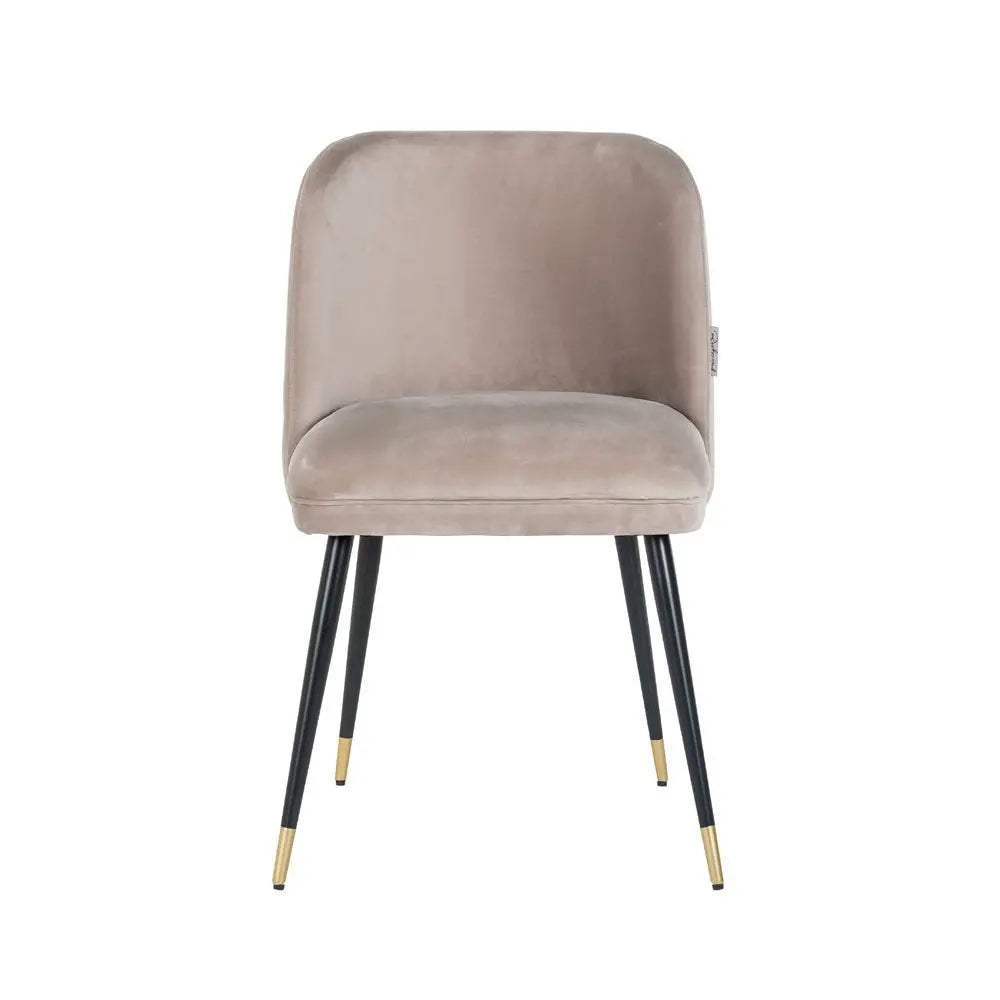 Richmond Interiors Alicia Chair in Khaki Velvet Dining Chair