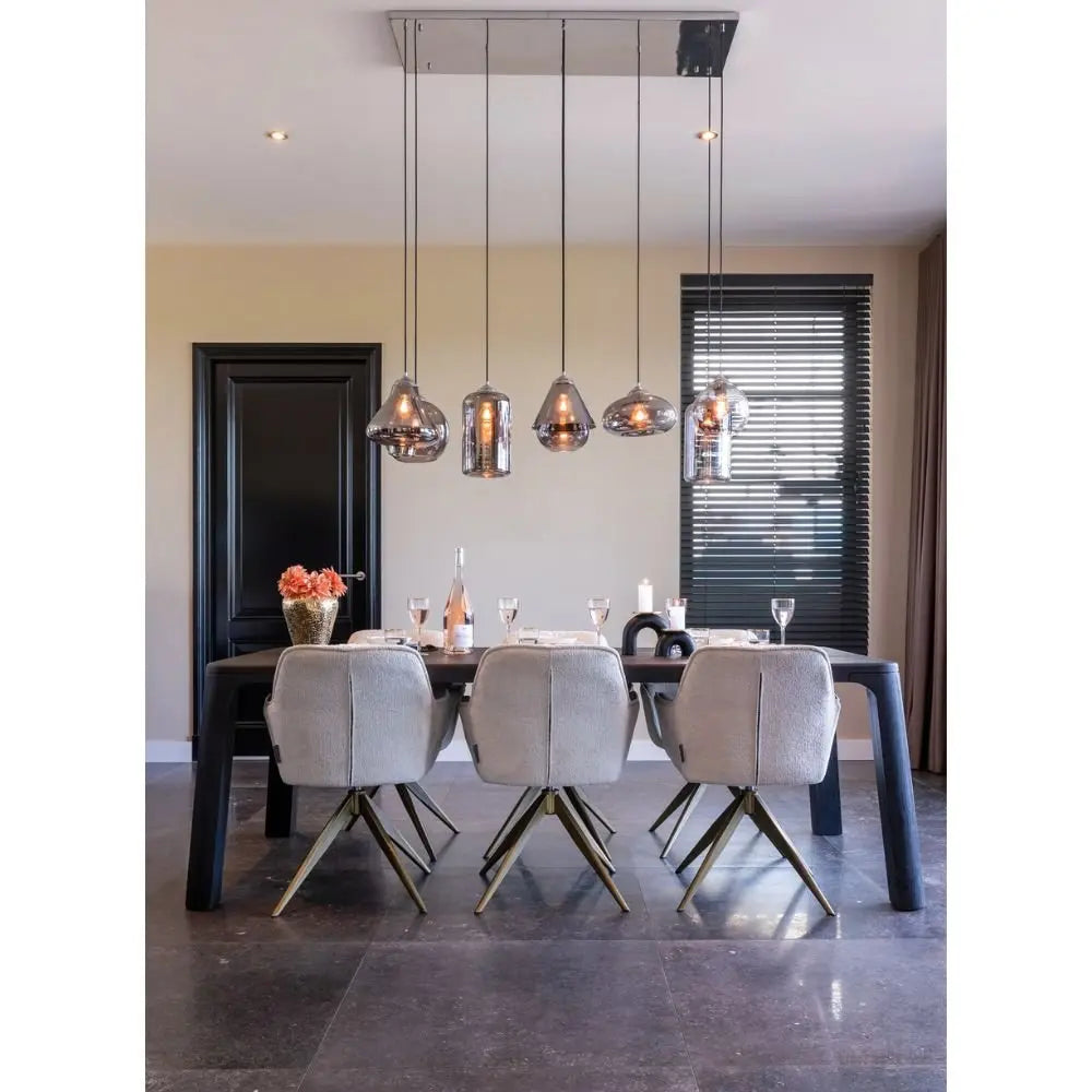 Richmond Interiors Aline Swivel Chair in White Chenille Velvet Nicholas John Interiors