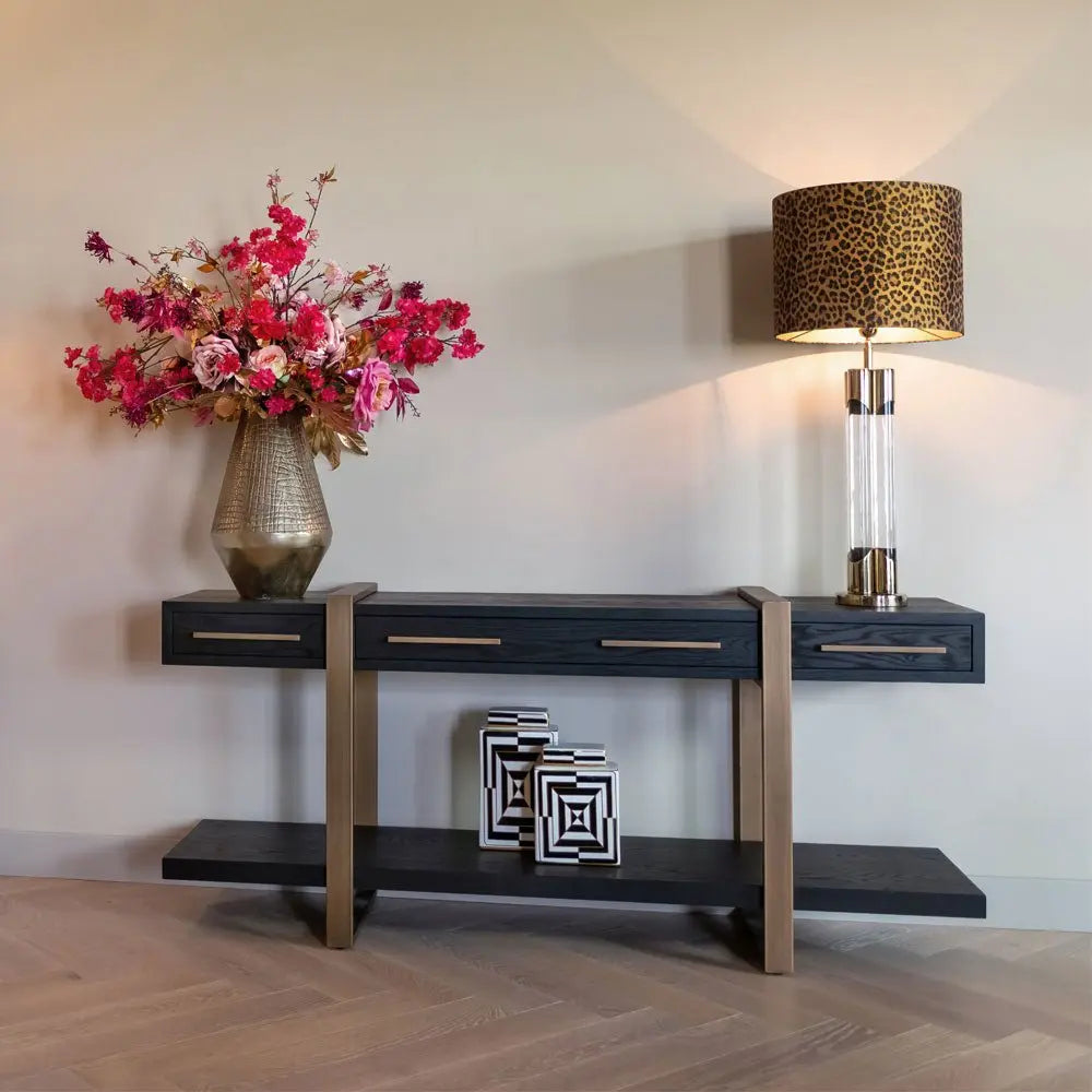 Richmond Interiors Cambon 3 Drawer Sideboard in Dark Coffee Sideboard