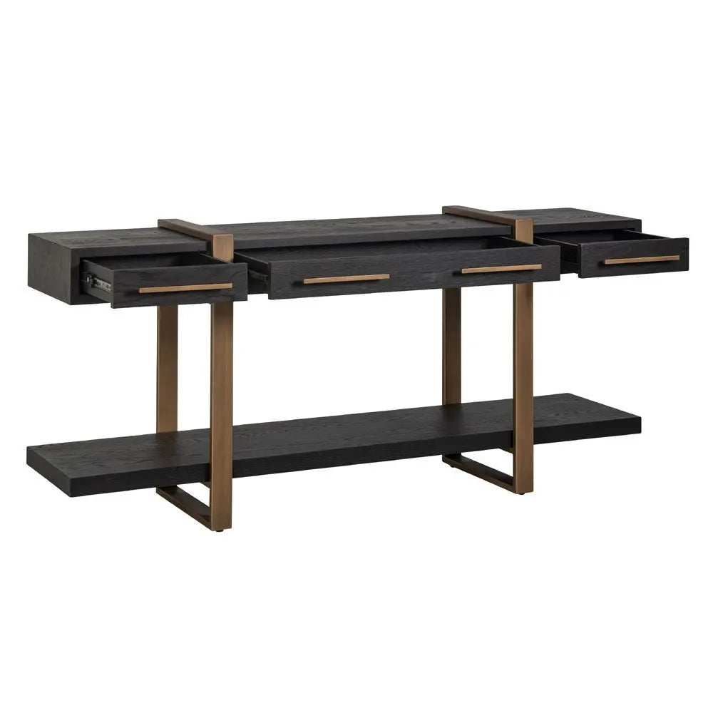 Richmond Interiors Cambon 3 Drawer Sideboard in Dark Coffee Sideboard