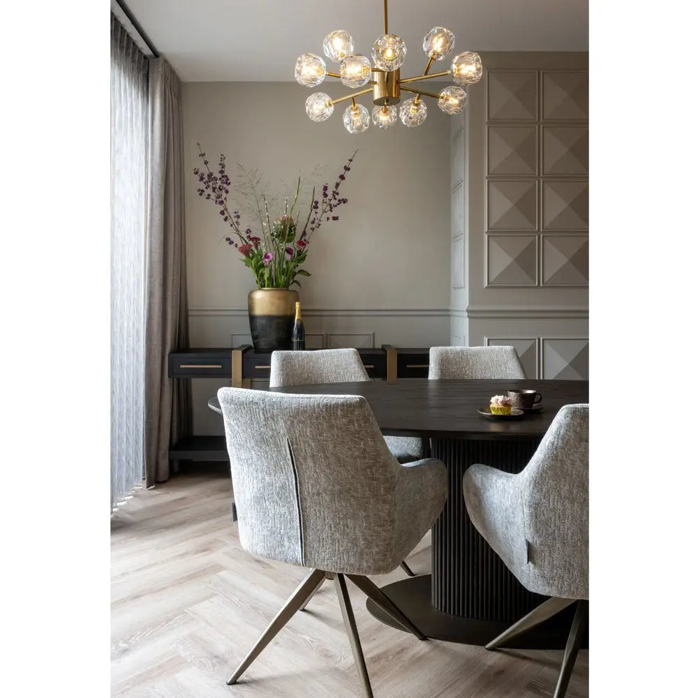 Richmond Interiors Cambon 3 Drawer Sideboard in Dark Coffee Sideboard