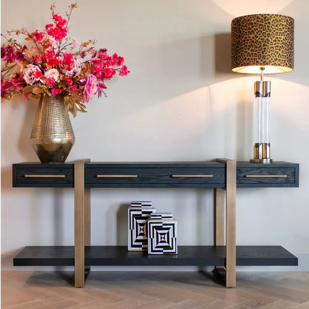 Richmond Interiors Cambon 3 Drawer Sideboard in Dark Coffee Sideboard