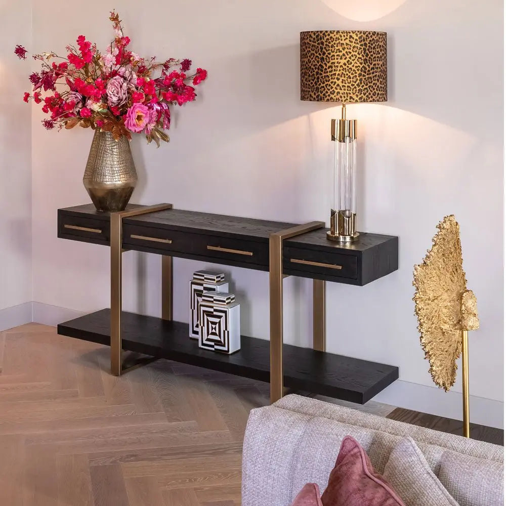 Richmond Interiors Cambon 3 Drawer Sideboard in Dark Coffee Sideboard