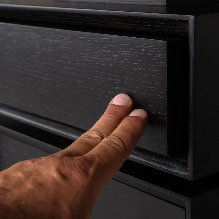 Richmond Interiors Connar 5 Drawer Desk in Charcoal Desk