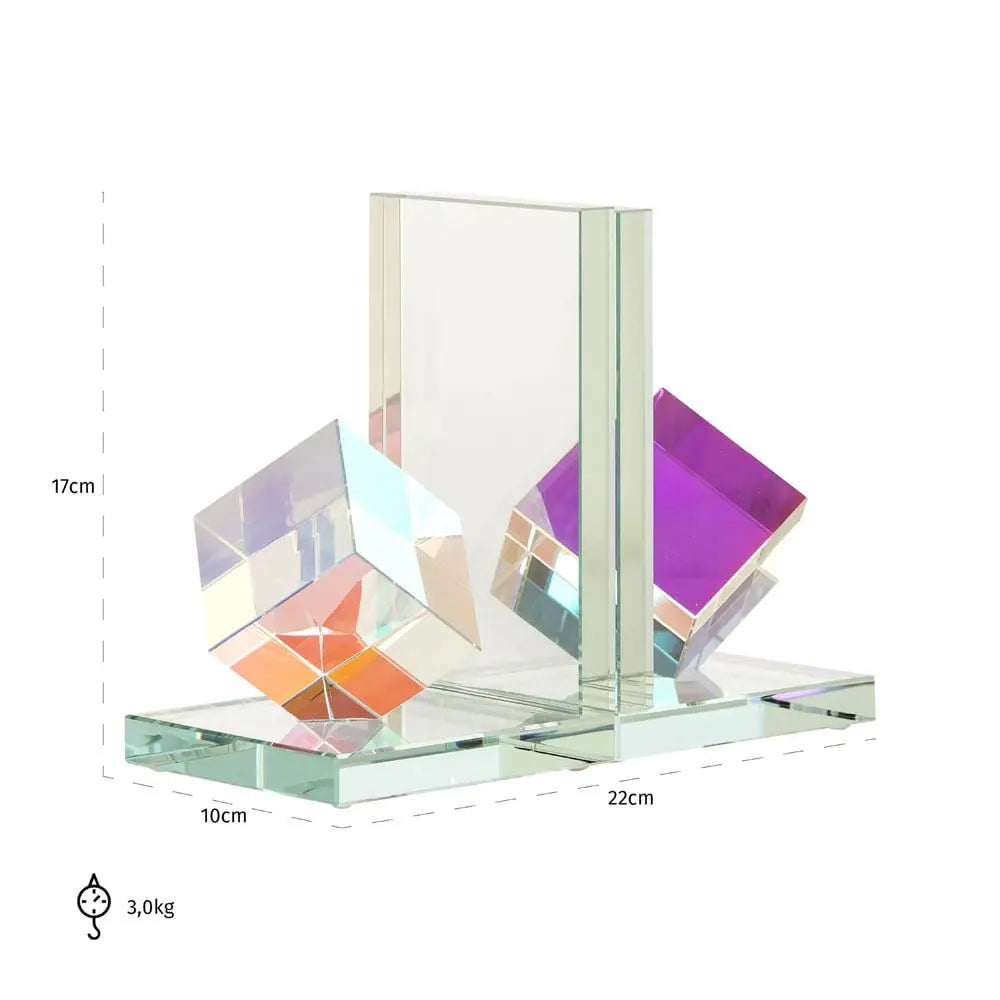Richmond Interiors Crystal Blocks Bookend