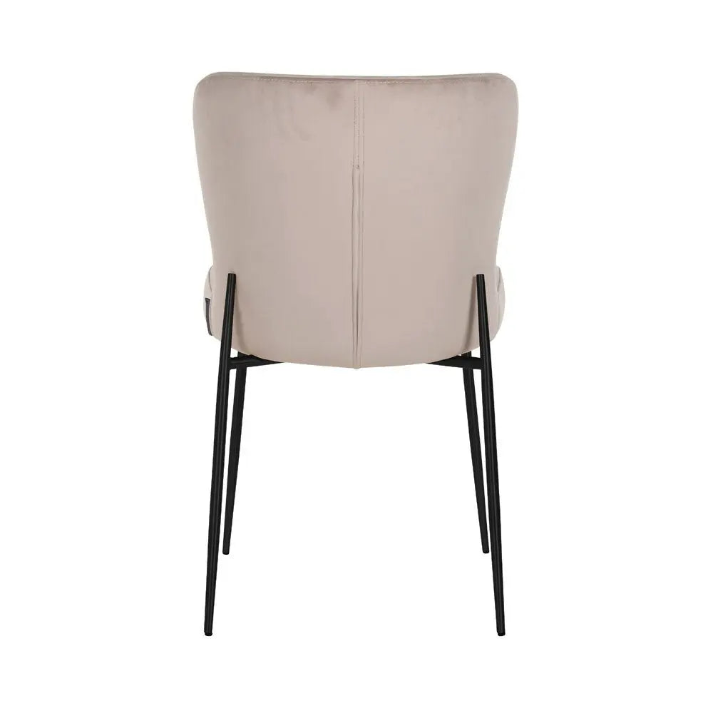 Richmond Interiors Darby Chair Khaki Velvet Dining Chair