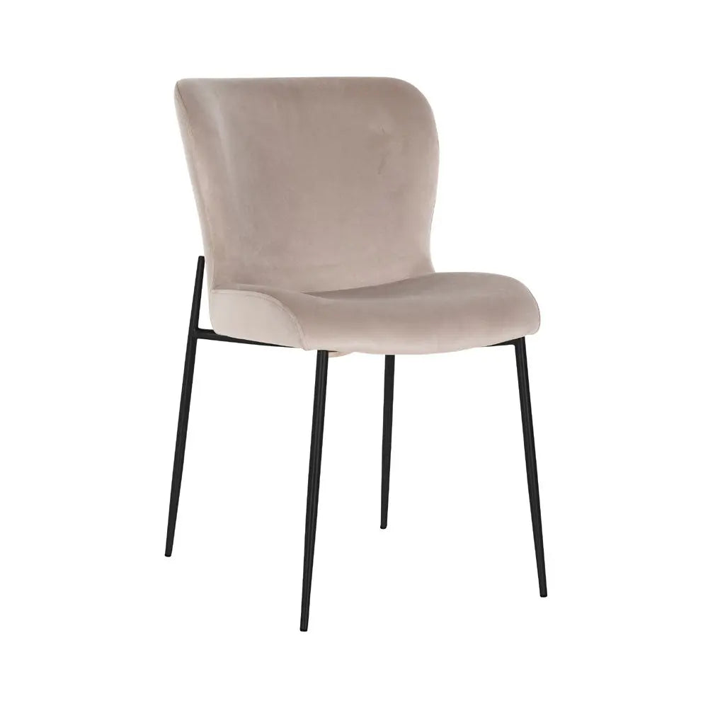 Richmond Interiors Darby Chair Khaki Velvet Dining Chair
