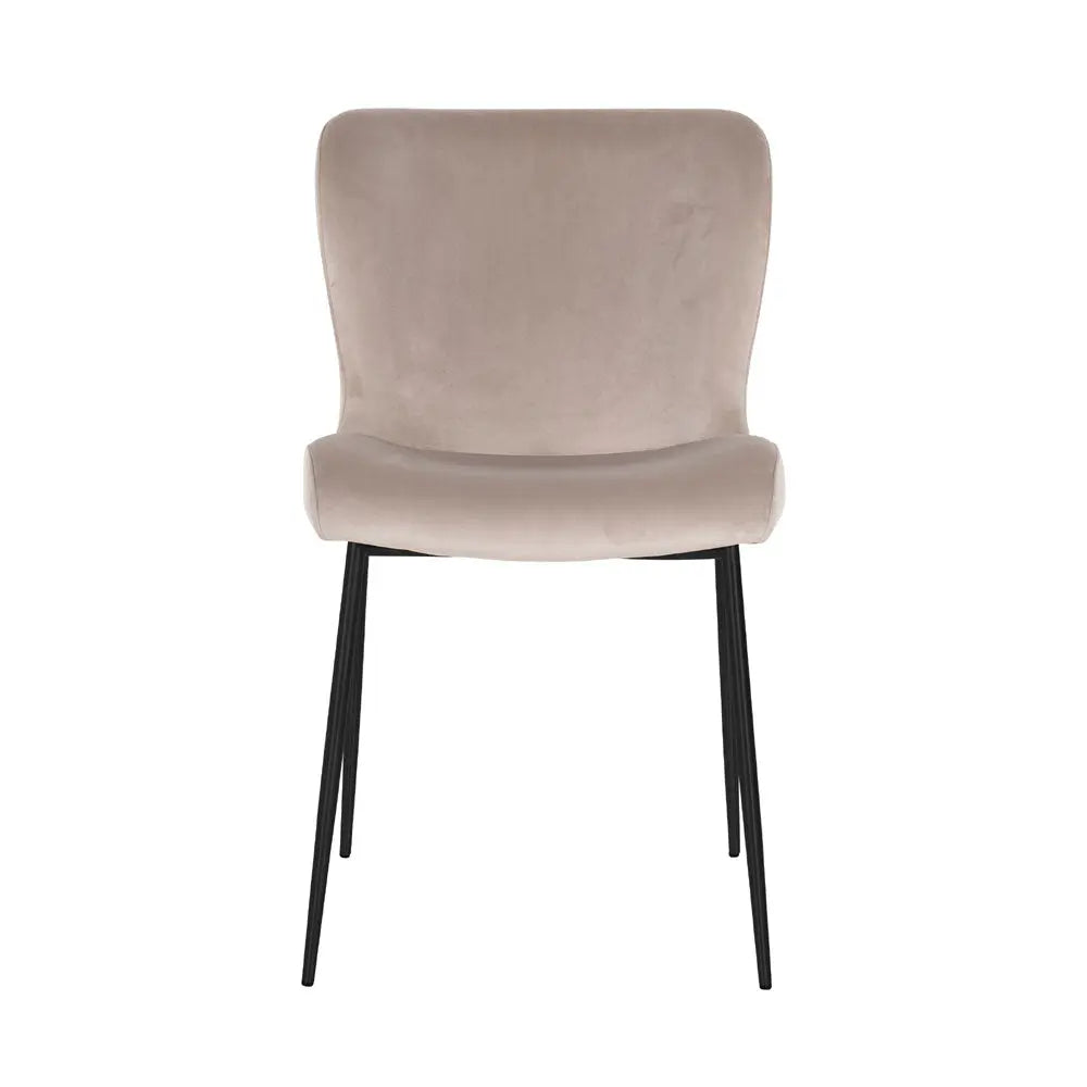 Richmond Interiors Darby Chair Khaki Velvet Dining Chair