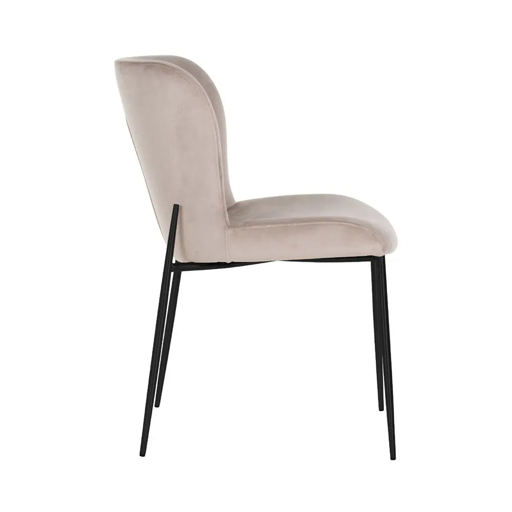 Richmond Interiors Darby Chair Khaki Velvet Dining Chair