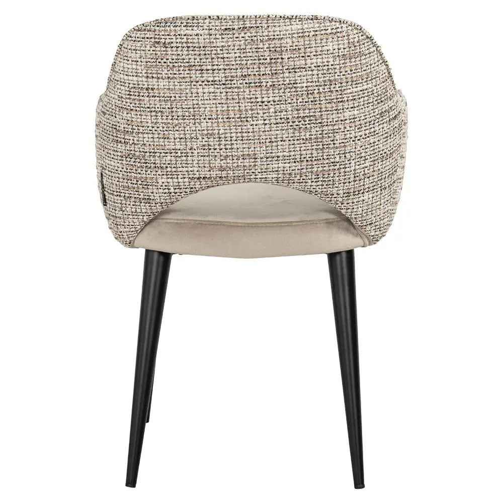 Richmond Interiors Giovanna Armchair Trendy Nature/Quartz Khaki Dining Chair