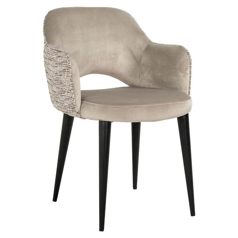 Richmond Interiors Giovanna Armchair Trendy Nature/Quartz Khaki Dining Chair