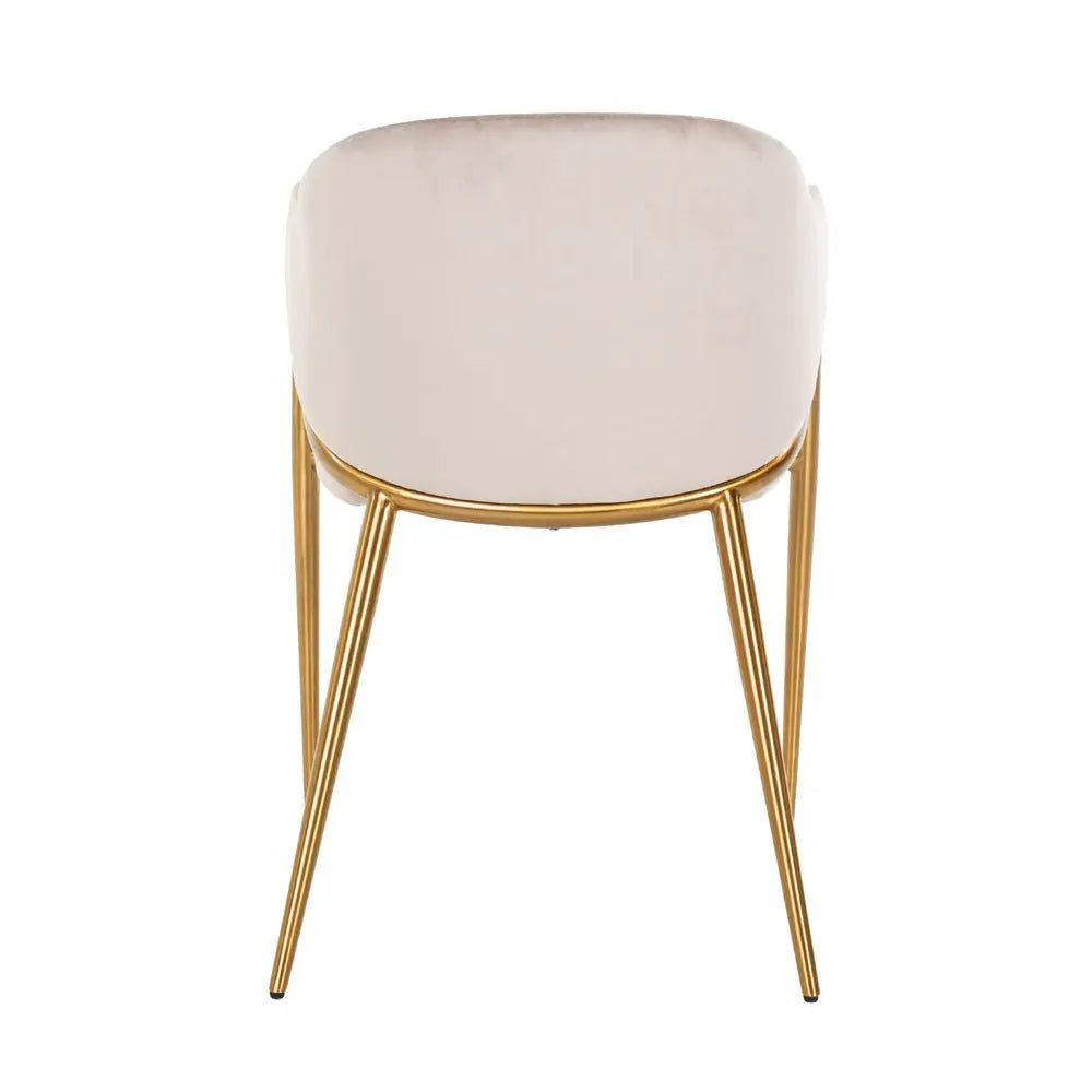 Richmond Interiors Gwen Chair in Khaki Velvet Dining Chair