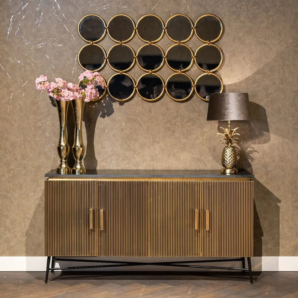 Richmond Interiors Ironville 4 Door Sideboard Sideboard