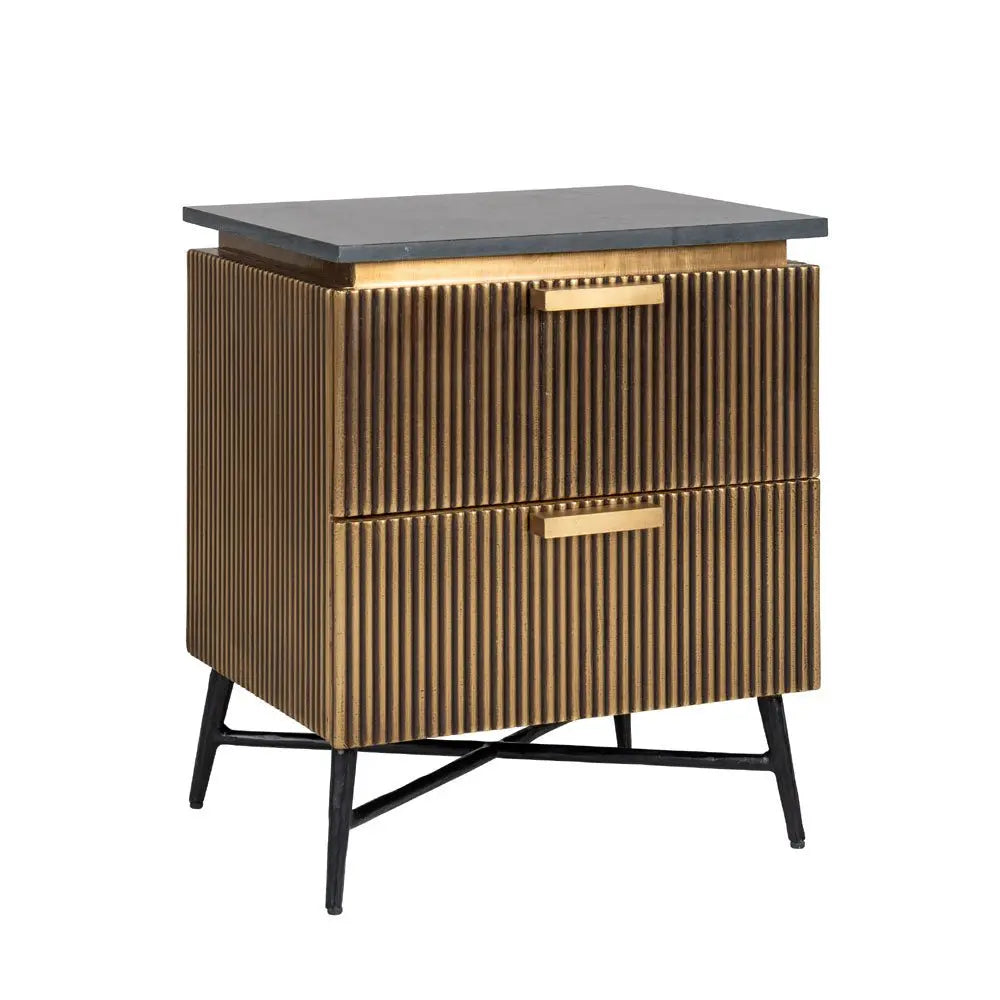 Richmond Interiors Ironville Bedside Cabinet Bedside Table