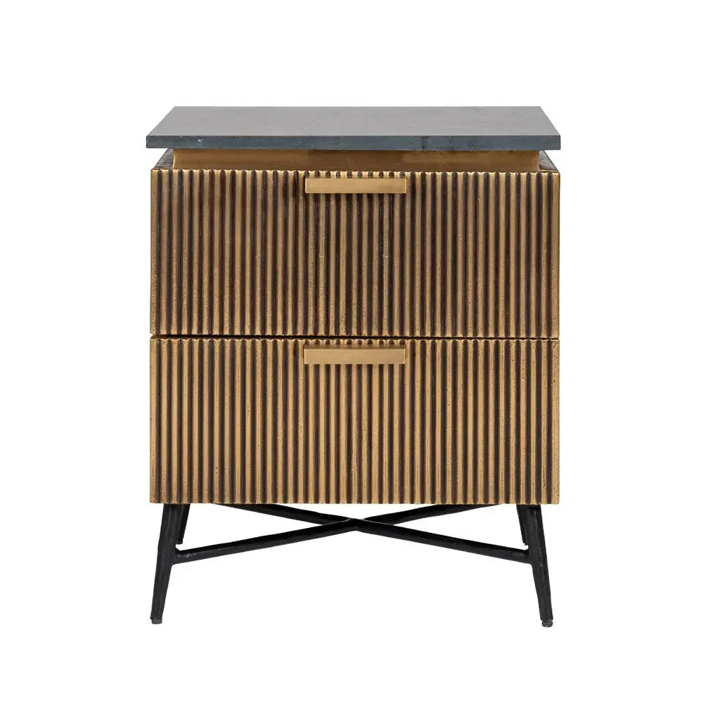 Richmond Interiors Ironville Bedside Cabinet Bedside Table