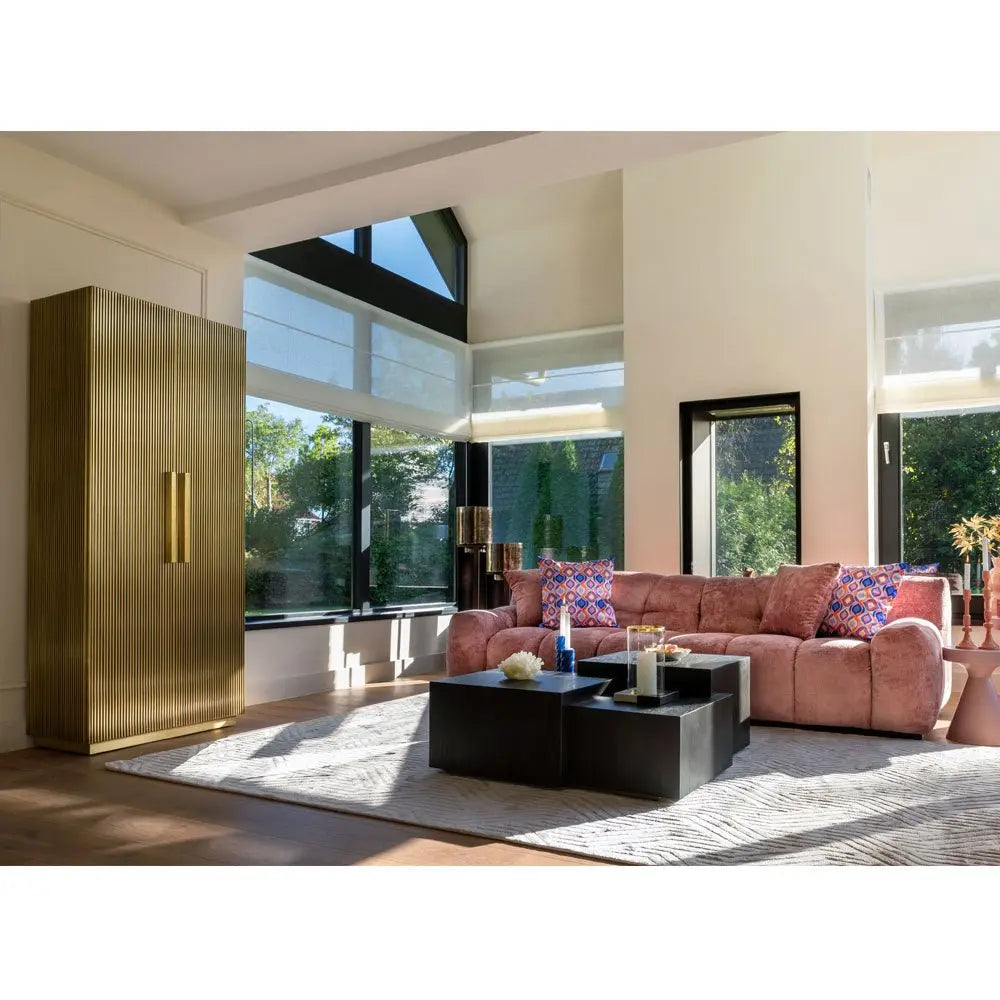 Richmond Interiors Ironville Gold Cabinet Cabinet