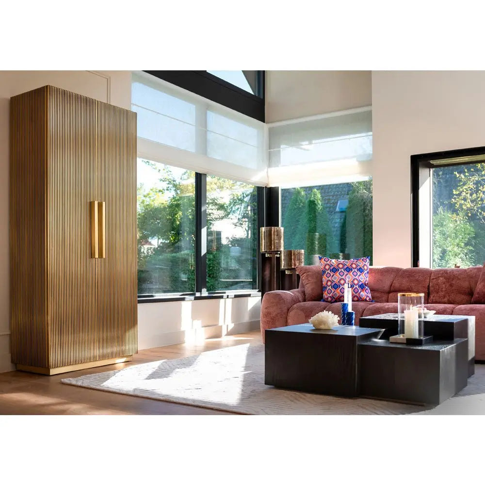 Richmond Interiors Ironville Gold Cabinet Cabinet