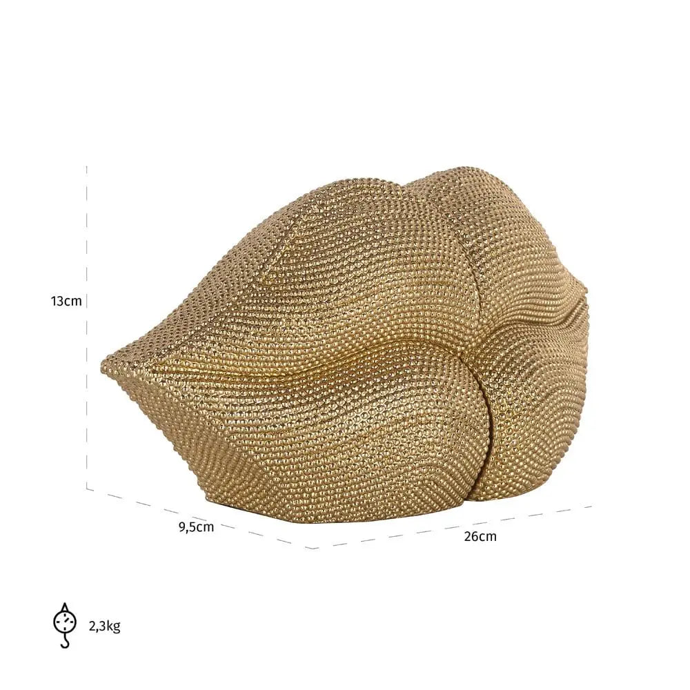 Richmond Interiors Kiss Bookend in Gold