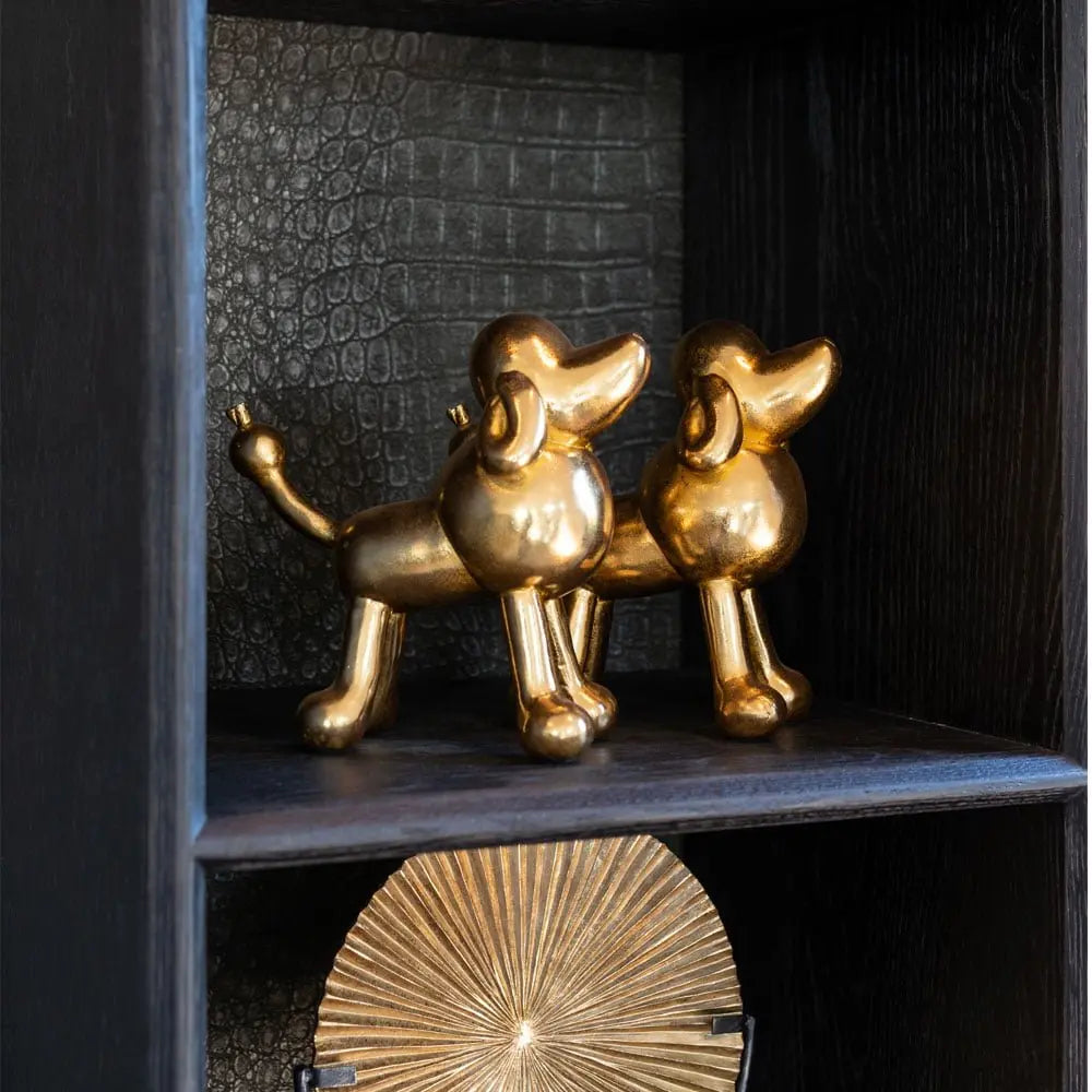 Richmond Interiors Miro Dog Art Decoration in Gold