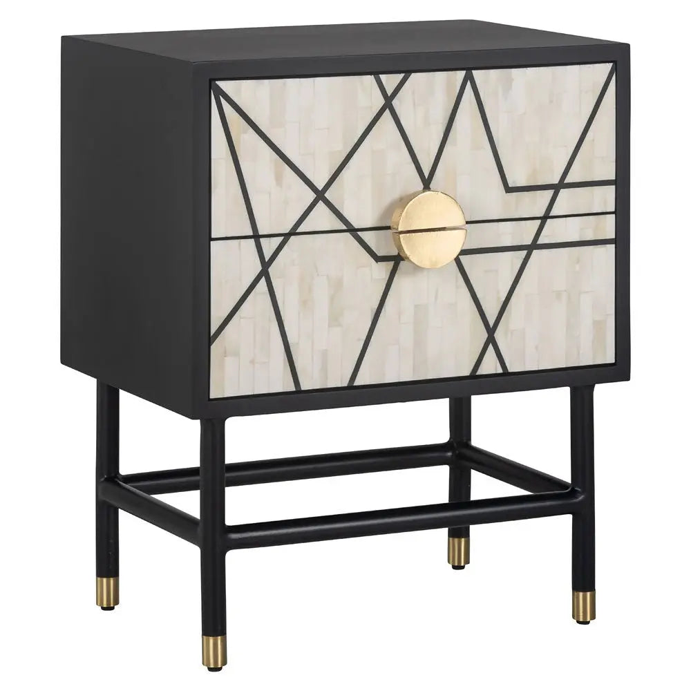 Richmond Interiors Novas 2 Drawer Nightstand Bedside Table