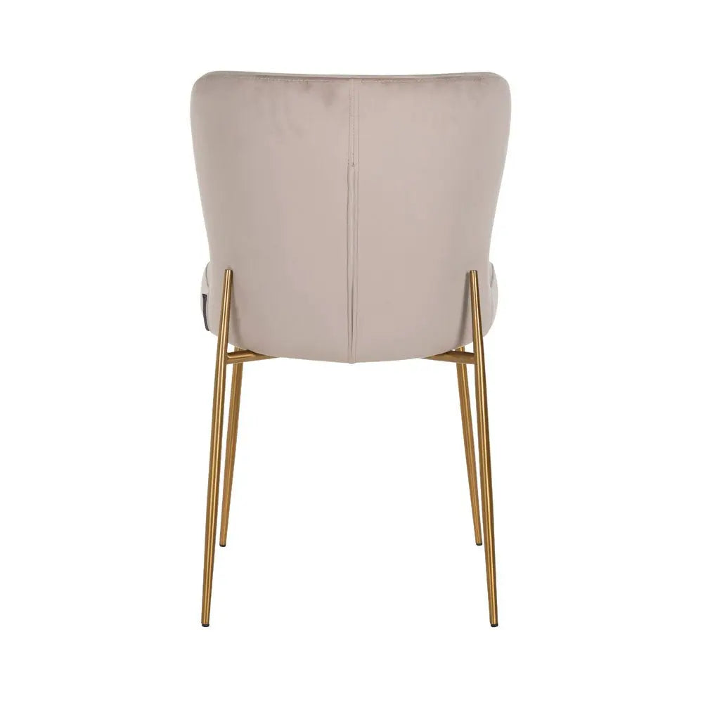 Richmond Interiors Odessa Chair in Khaki Velvet Dining Chair
